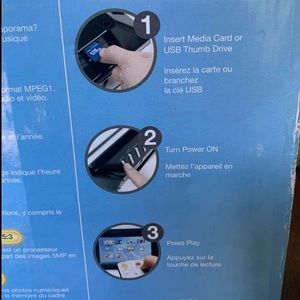 Digital photo frame(view digital photo watch movies, listen to digital music)